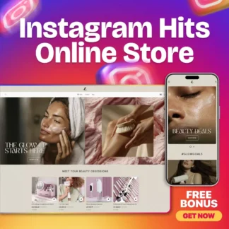 Instagram Beauty Best Sellers Online Store – Ready-to-Launch Turnkey Website | Viral Instagram Favorites | Sell Beauty Products Online + FREE Promo Tools