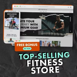 Fitness Products Online Store – Ready-to-Launch Turnkey Fitness Store | Hot-Selling Fitness Gear & Essentials | Amazing Online Store Design + FREE SEO, Promo Videos & VIP Support